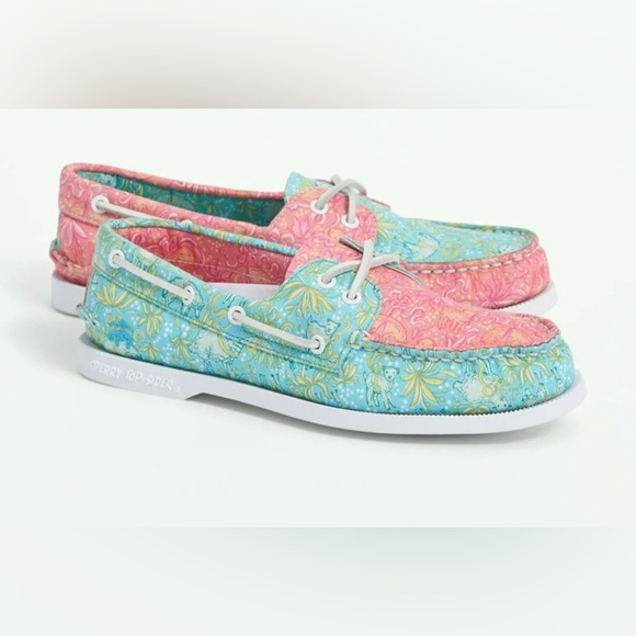 Sperry x Brooks Brothers A/O 2-Eye Floral size 10 brand new - Picture 3 of 5